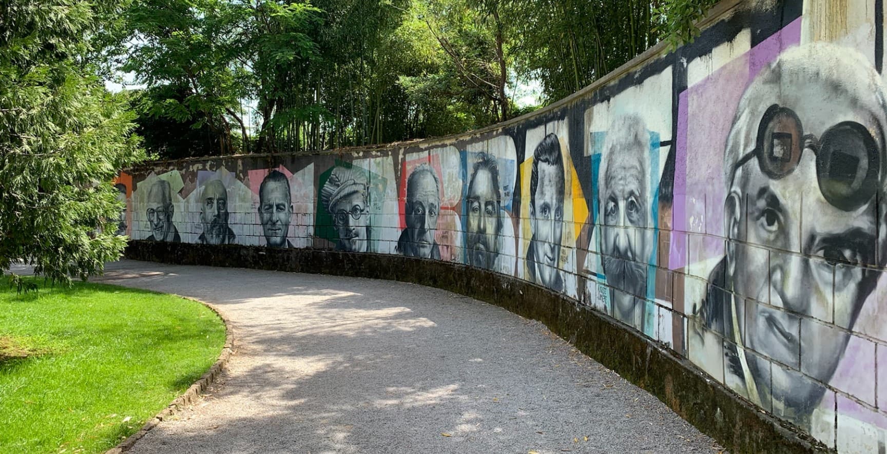Street art displayed in Angolina park in Opatija